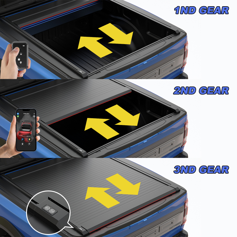 Zolionwil Electric Hand Anti-Pinching Roller Lid Shutter Truck Bed Pickup Tonneau Cover for Toyota Hilux Revo Vigo Gd6 Gr Sr5 2025