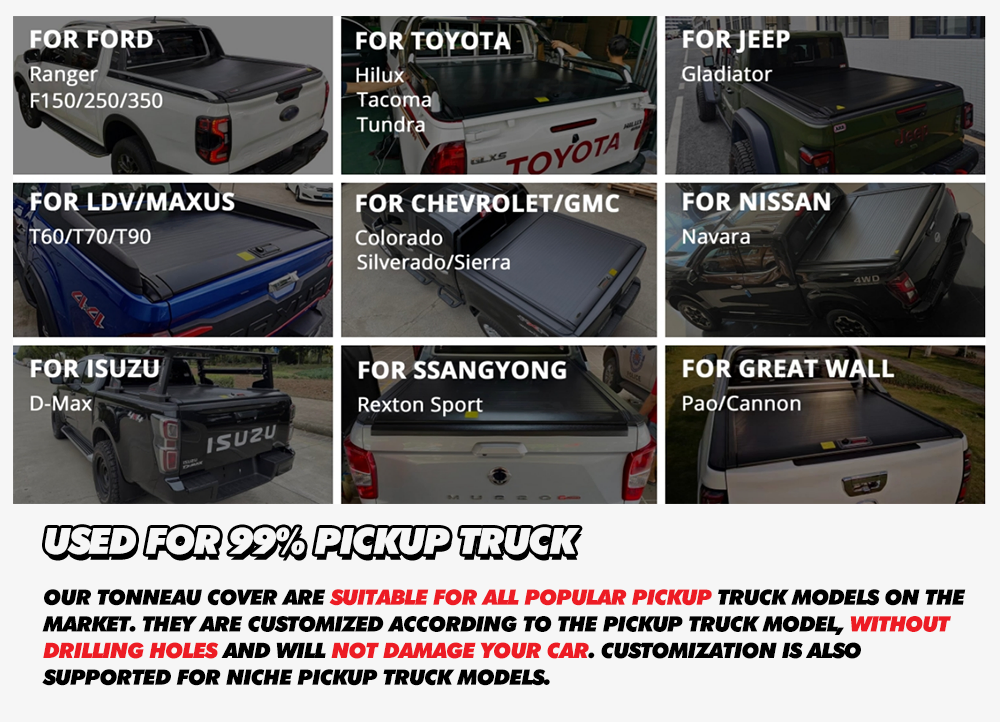 Hilux Tonneau Cover Features