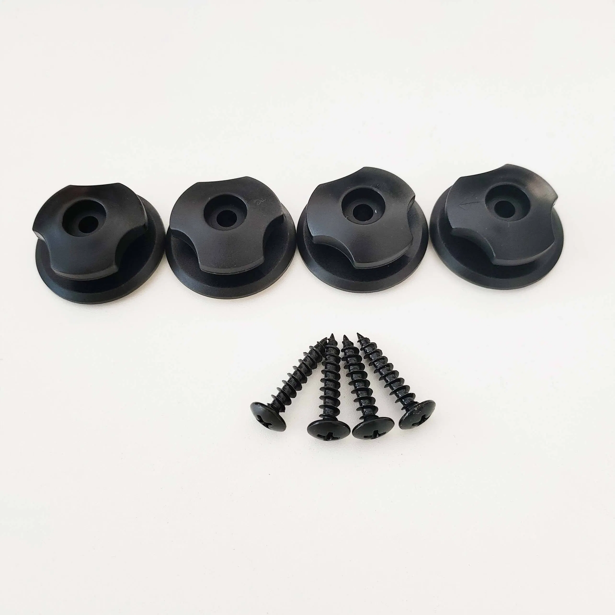 Black Trailer Crane Elastic Cargo Net Canvas Bag Side with Ring Buckle