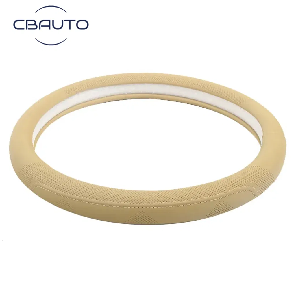 Car Interior Accessories Manufacturers Wholesale PU Steering Wheel Cover Car Anti-Skid Four Seasons Universal Handle Cover