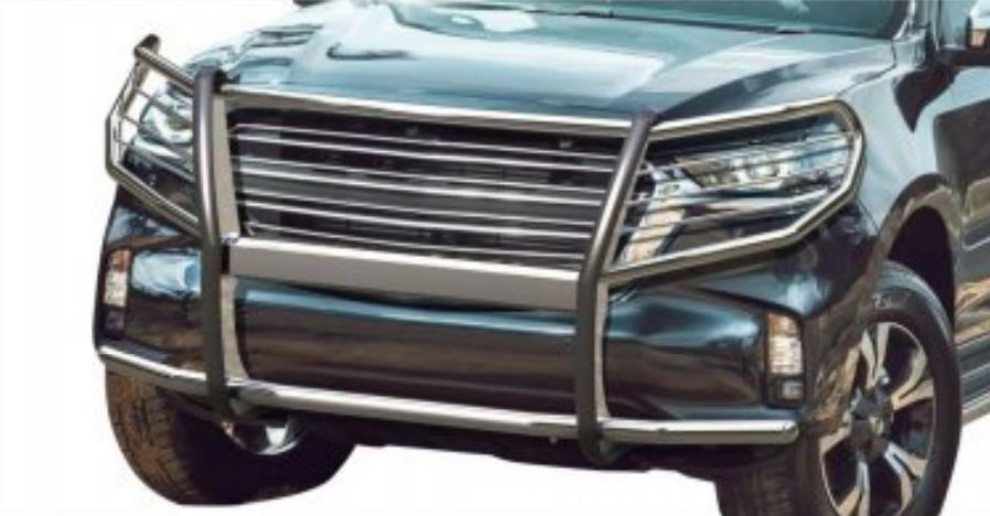 Heavy-Duty Steel Grille Protector with Brush Guard for Hilux