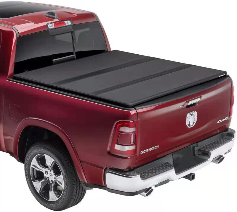 Auto Parts OEM Aluminum Alloy Pickup Truck Bed Cover Hard Tri Fold Tonneau Cover for Toyota Hilux Revo /Vigo, Pickup Truck Bed Cover for D40/Dmax/Np300/L200