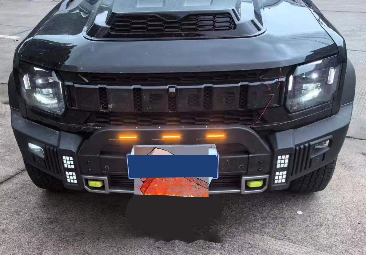 4X4 off-Road Steel Bumper Bull Small Calf Bar W/ Lights for Chery Jetour Traveler T2 2024 2025 Bumper Guard Auto Accessories Exterior Parts