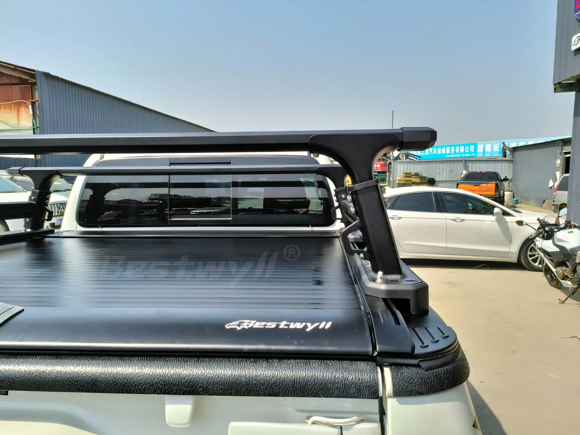 BESTWYLL Purchaser Hand Pull Retractable Roller Lid Shutter Truck Bed Pickup Manual Tonneau Cover for 2015+Toyota Hilux/Revo K46