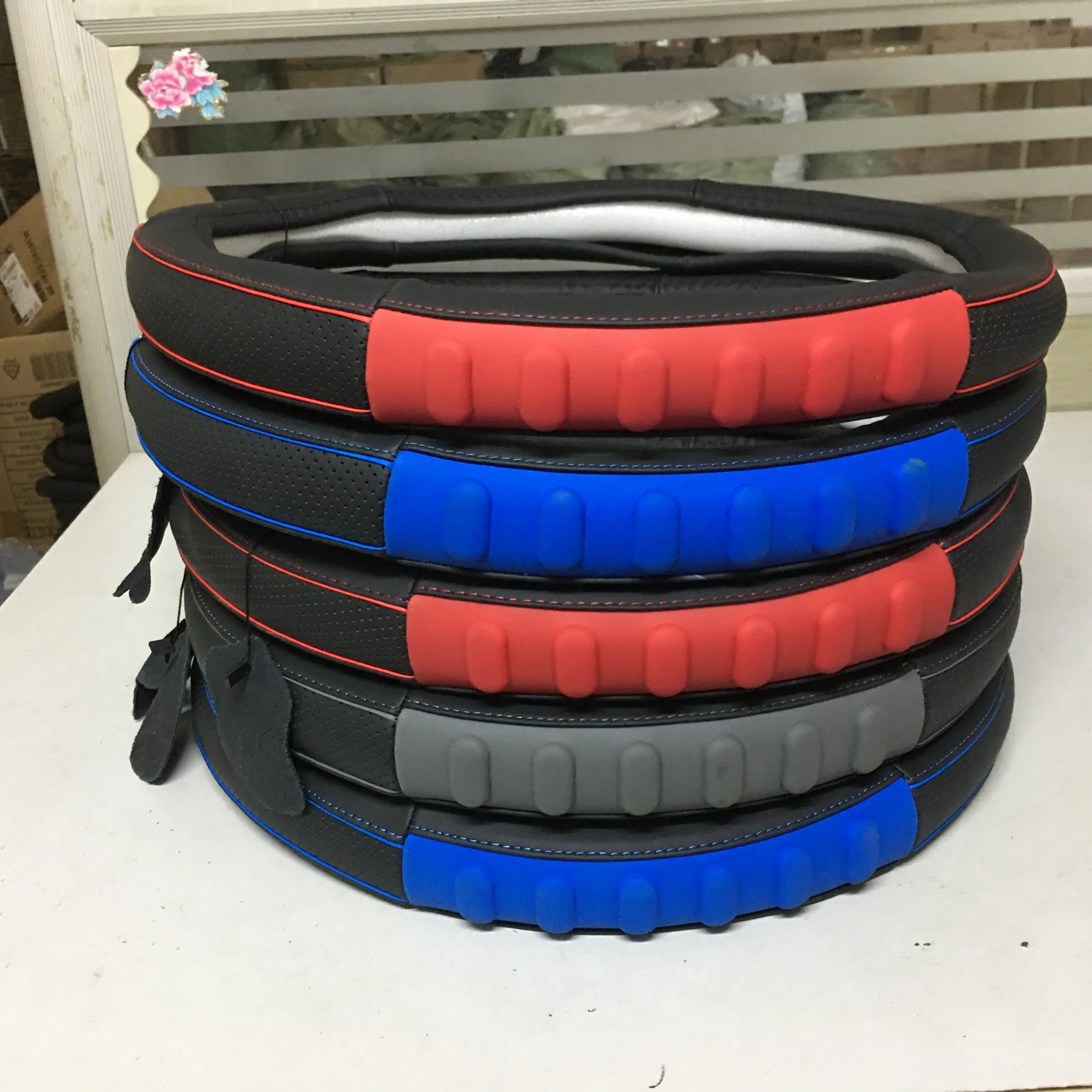 Genuine Leather Steering Wheel Cover