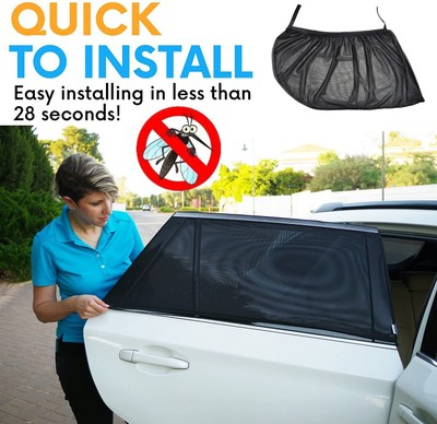 Car Sun Window Shade Side and Rear Car Window Mesh