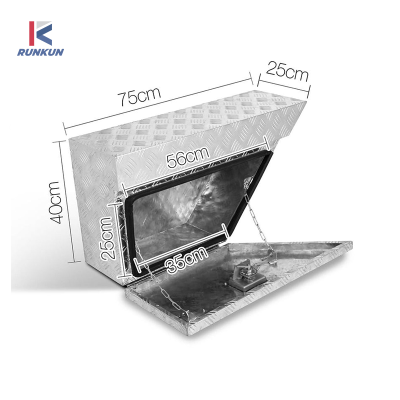 Aluminum Alloy Toolbox Checkered Plate Welding with Drawer Truck Trailer Toolbox