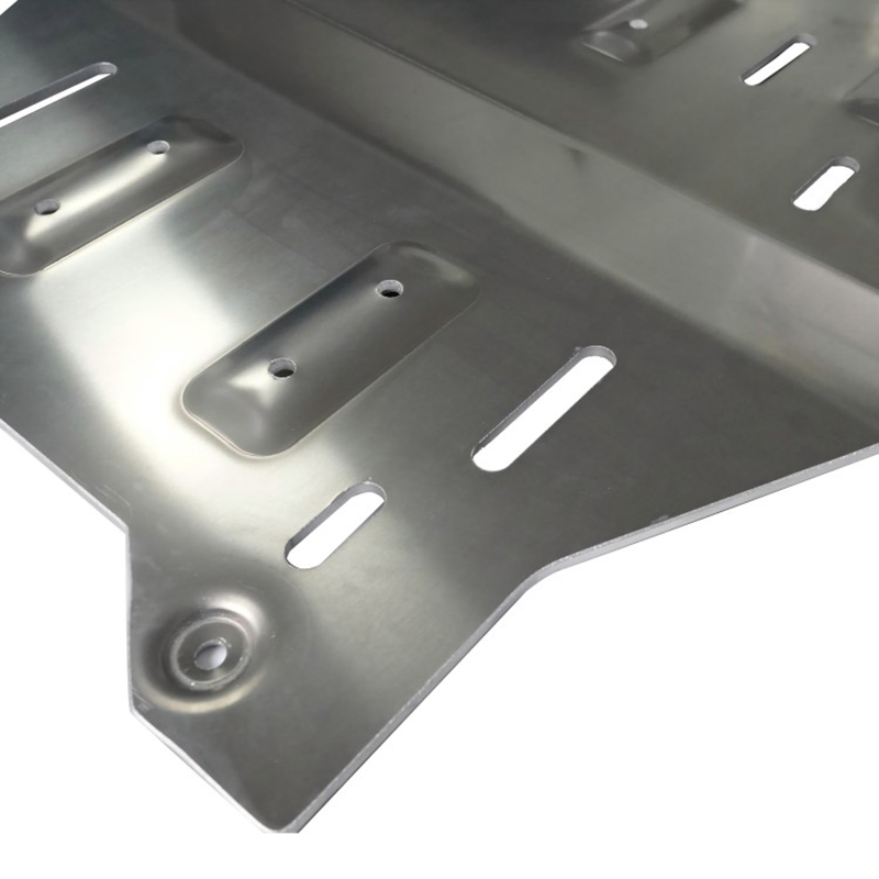 Protecting Engine Lower Guard Silver 8mm Aluminum Skid Plate for Toyota LC250