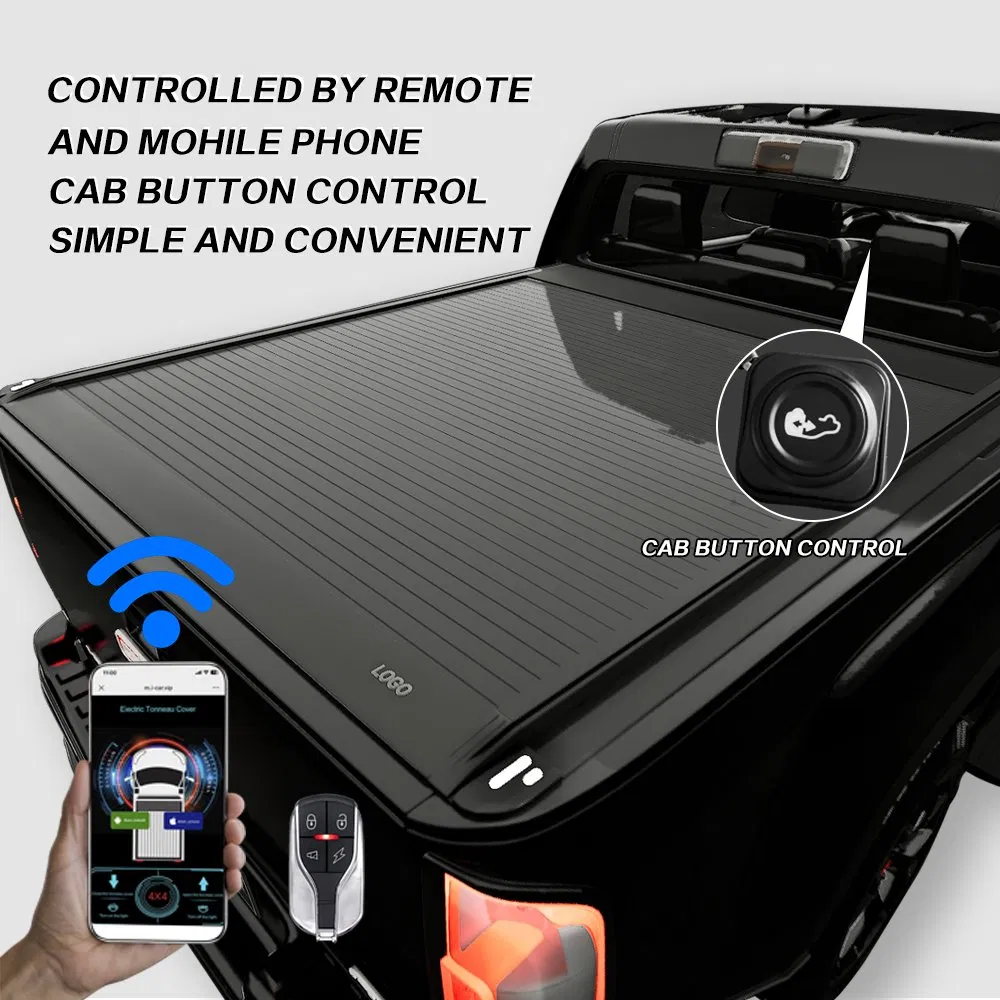 Pickup Electric Automatic Roller Shutter Lid Rear Truck Bed Cover Retractable Tonneau Cover for Toyota Hilux 2025