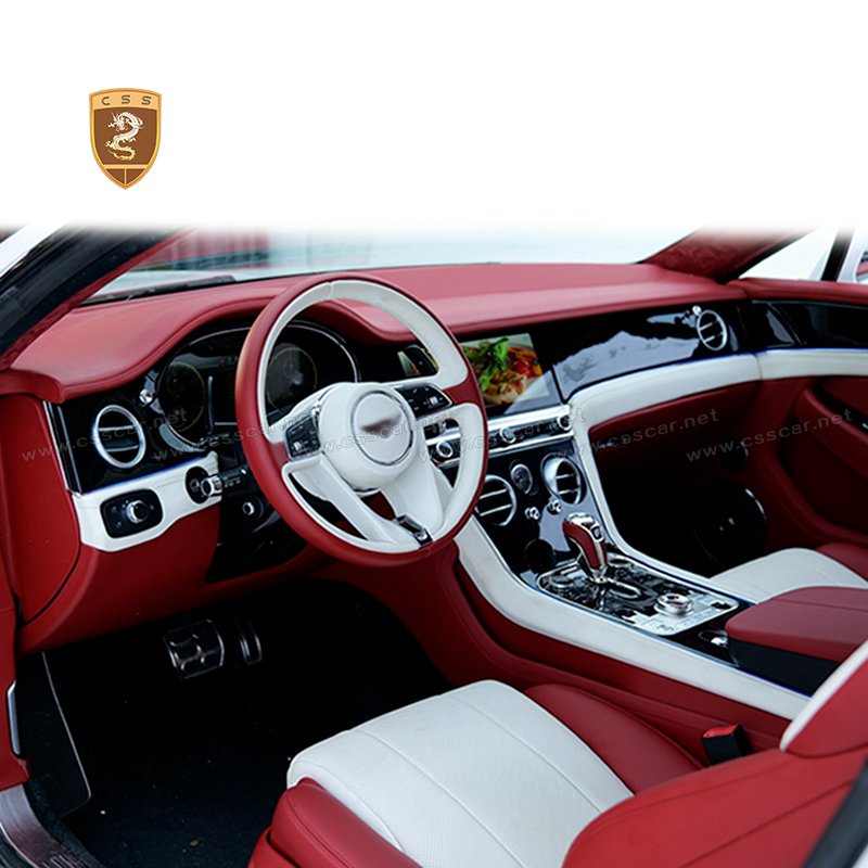 Bentley Brand New Interior Upgrade Kit Dashboard LCD Screen Door Panels Leather Seat Cover for Bentley Continental Gt