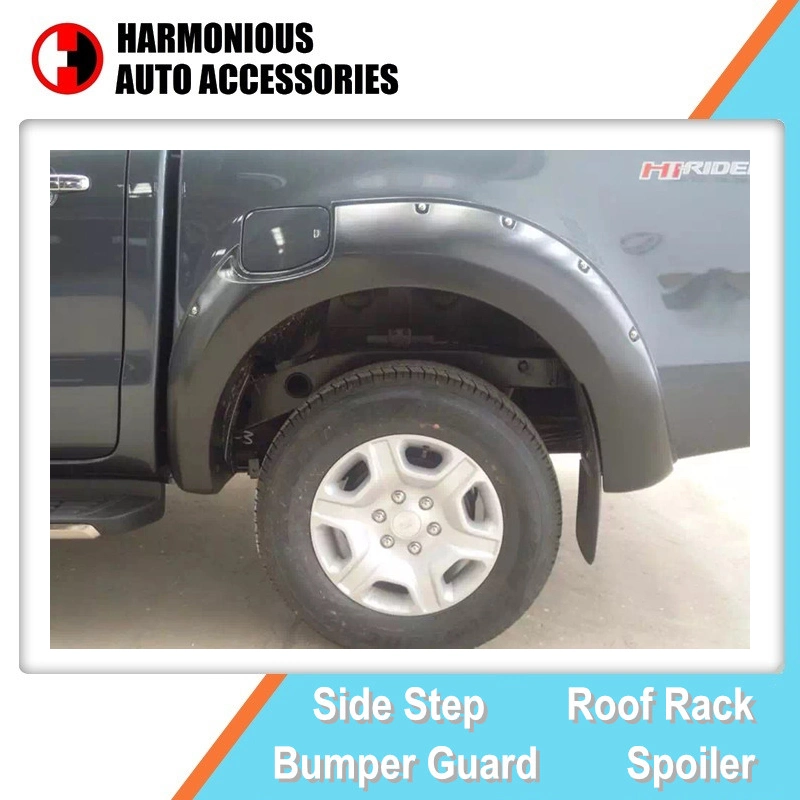 Car Parts Auto Accessory Modified Fender Flares for Fd Ranger T7 2015 2016 Wheel Arch