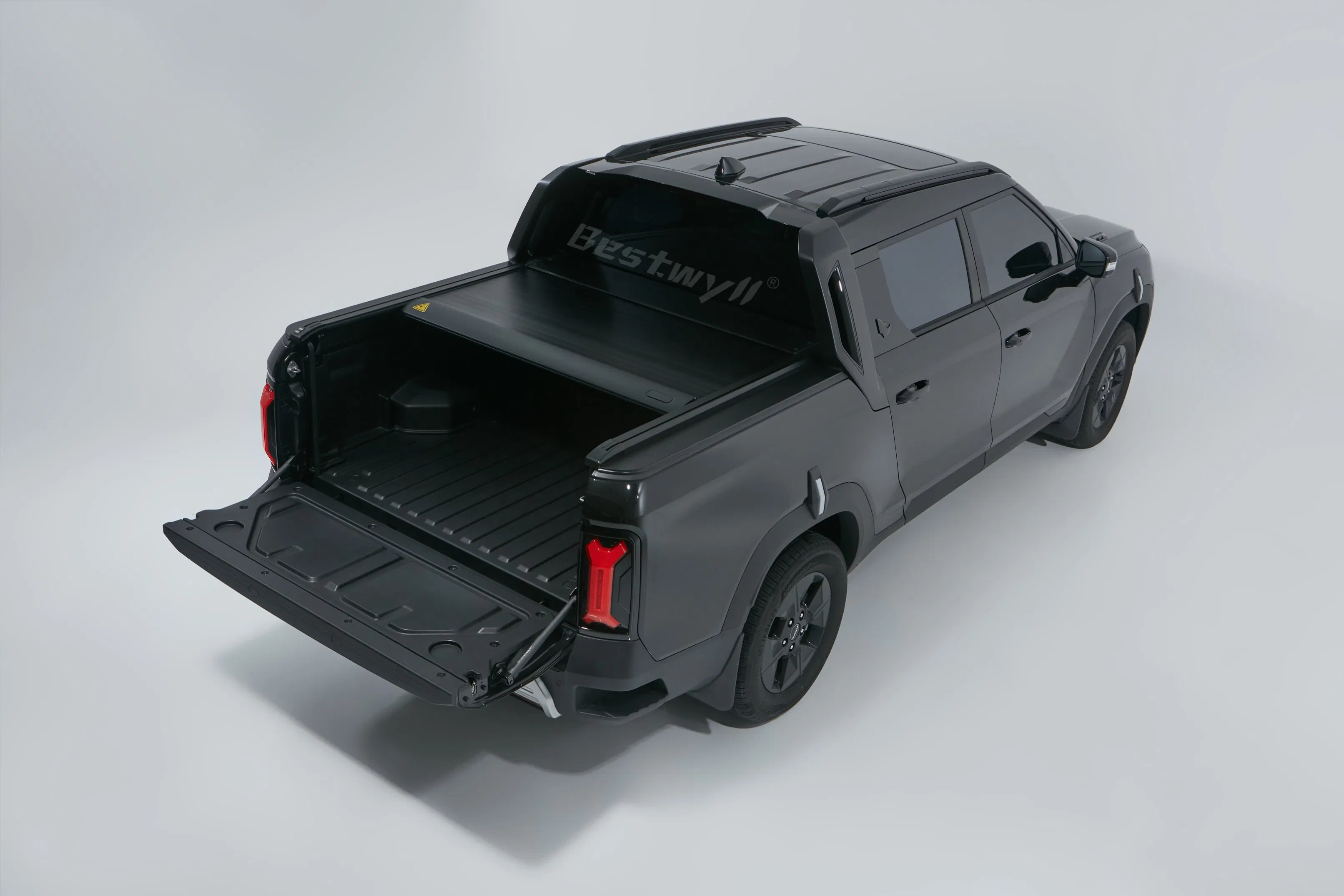 BESTWYLL Aluminum Pickup Truck Bed Cover Electric Roller Lid Automatic Retractable Tonneau Cover for Kgm Musso EV Ea-P136A