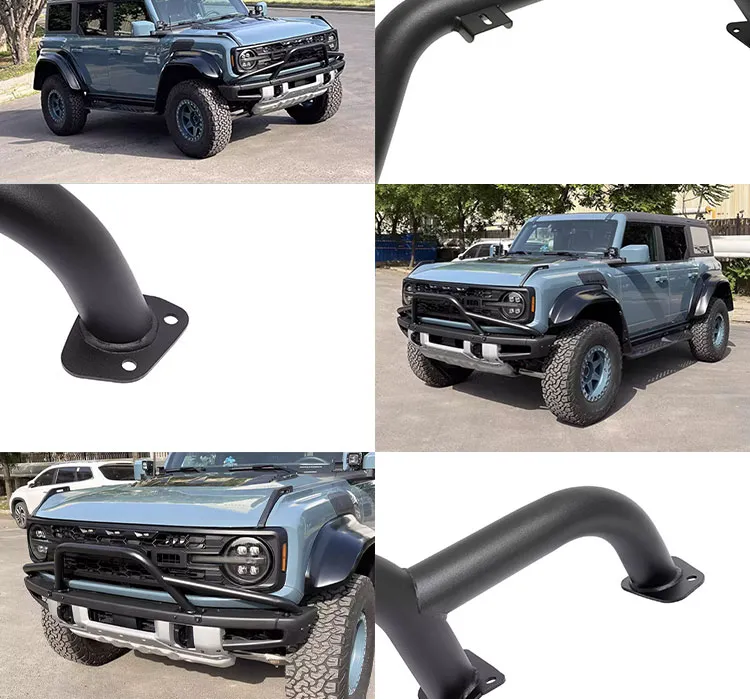 High Steel Front Bumper Bull U-Bar Detail 4