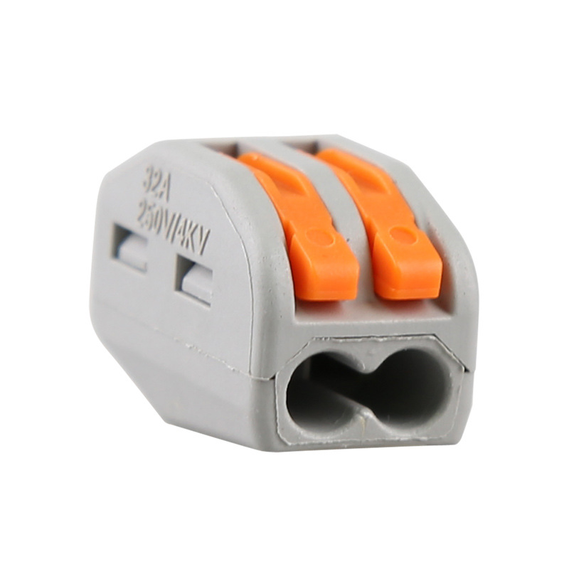 Sn222-412 2pin Nylon66 Conector de cable de iluminación de resorte de acero para el cuerpo