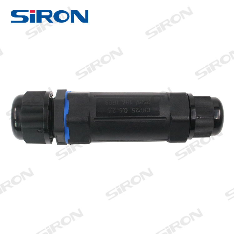 Siron H630 Cable de Alimentación Eléctrica 3 Pin 4pin para Uso en Iluminación LED Exterior o Subacuática IP68 Conector Impermeable