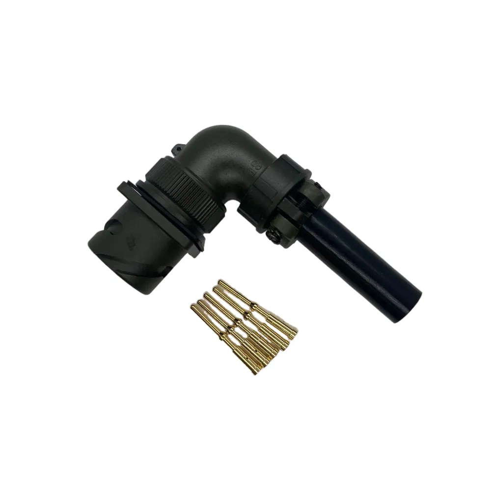 Vg95234 3100A 90 Grado 18s-11 5pin Conector de montaje en panel con enchufe de crimpado dorado