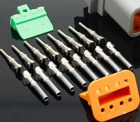 2 Conector Automotriz Femenino Eléctrico Sellado Gris de la Serie Dtm Pin Deutsch