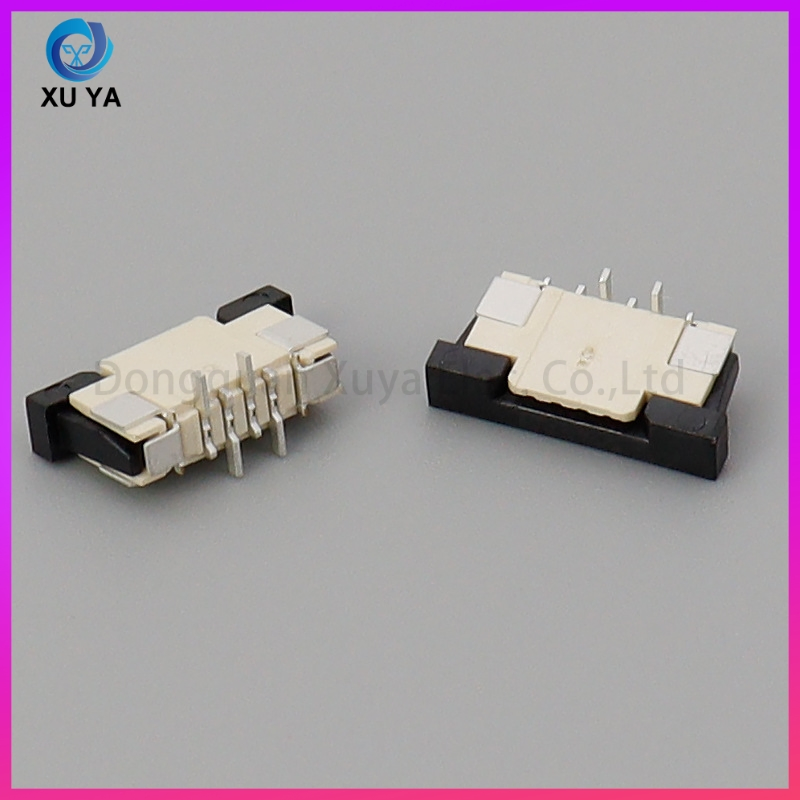 Fábrica de Suministro Estable 1.0mm Presentación 4p-30p Conector FPC Montaje Vertical Tipo Cajón Socket FFC para Pantalla de Instrumentos Automotrices Electrodoméstico Inteligente Cable Plano