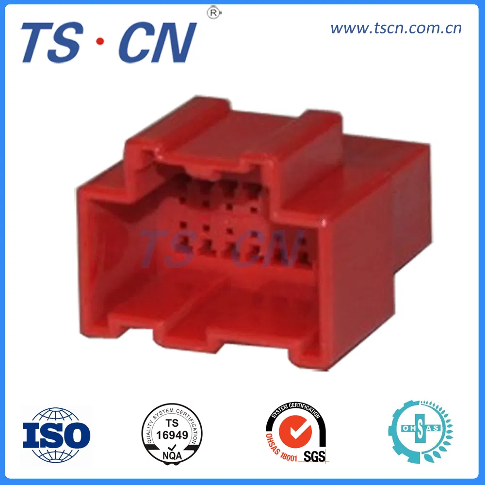 Conector de terminal macho de arnés de cable automotriz de plástico de General Motor Ts2105-16p-11rd