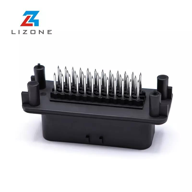 1-776231-1 35pin Conector ECU vertical negro a prueba de agua para automóviles, conector PCB de la serie Ampseal