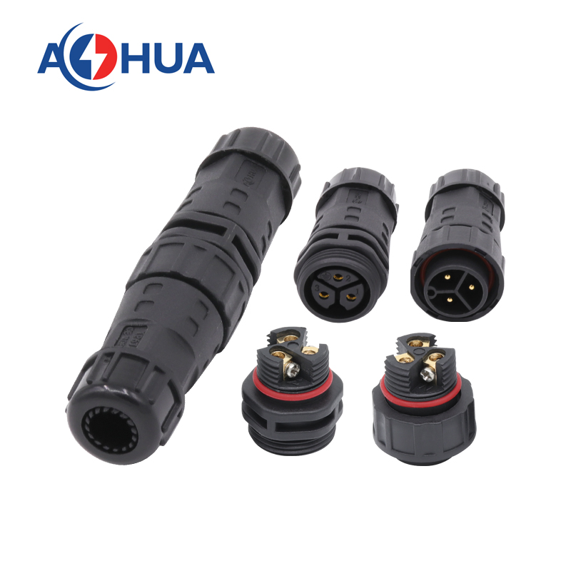 Conector de Potencia a Prueba de Agua para Ensamblaje de Motor Agrícola Exterior 2pin Masculino Femenino