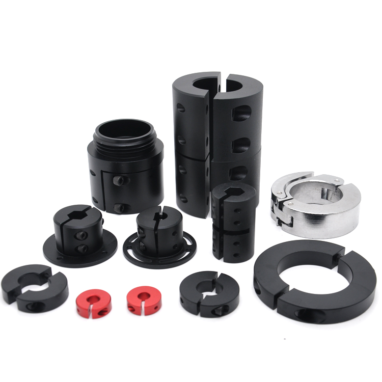 Adaptador rígido de mecanizado personalizado de aluminio, acoplador de conector de eje de motor
