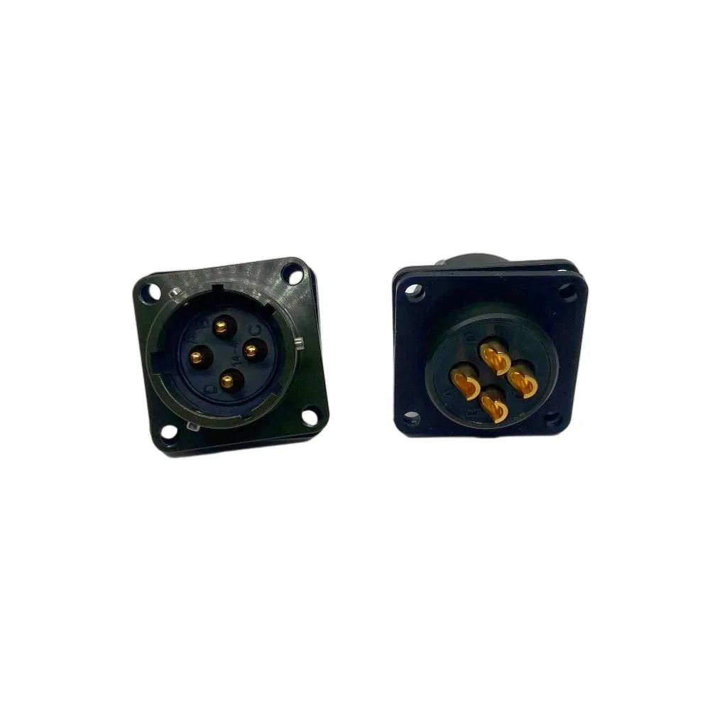 26482 Ms3112 14-4s Conector circular de bayoneta a prueba de agua de Amphenol para entornos difíciles