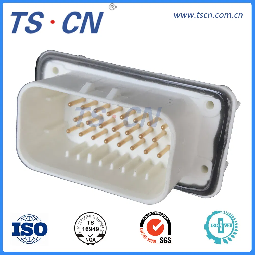 Conector de alojamiento de cabezal PCB vertical para ECU automotriz eléctrica 23ways conector de cabezal PCB 776200/776200-1/776230