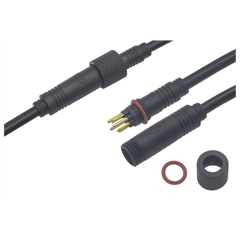 Conector de Cabeza de Motor Directo M13 Adaptador Automotriz Macho Hembra (3+6) 9 Enchufe IP67 Conector de Cable Impermeable