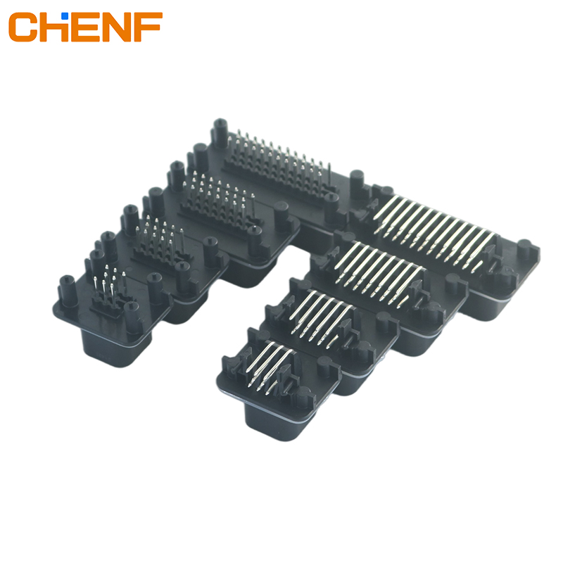 Conector Automotriz Femenino Chenf Longitud de Arnés de Cable Personalizado 14-Pin Adaptador de Alta Corriente con Carcasa de Nylon y Latón