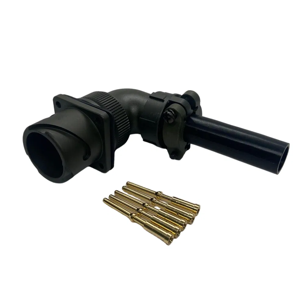Vg95234 3100A 90 Grado 18s-11 5pin Conector de montaje en panel con enchufe de crimpado dorado