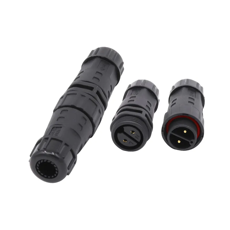 Conector de Potencia a Prueba de Agua para Ensamblaje de Motor Agrícola Exterior 2pin Masculino Femenino