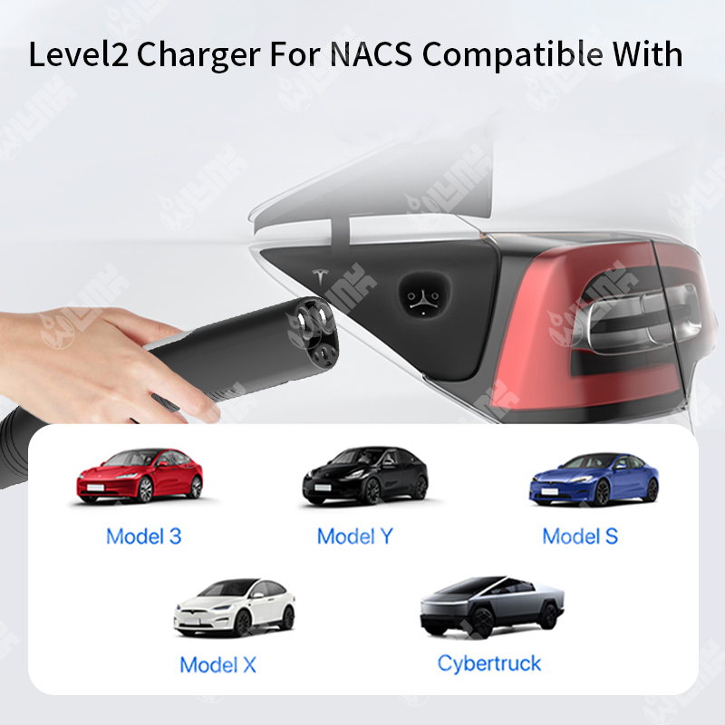 Conector Nacs Premium 48A para carga de vehículos eléctricos Tesla