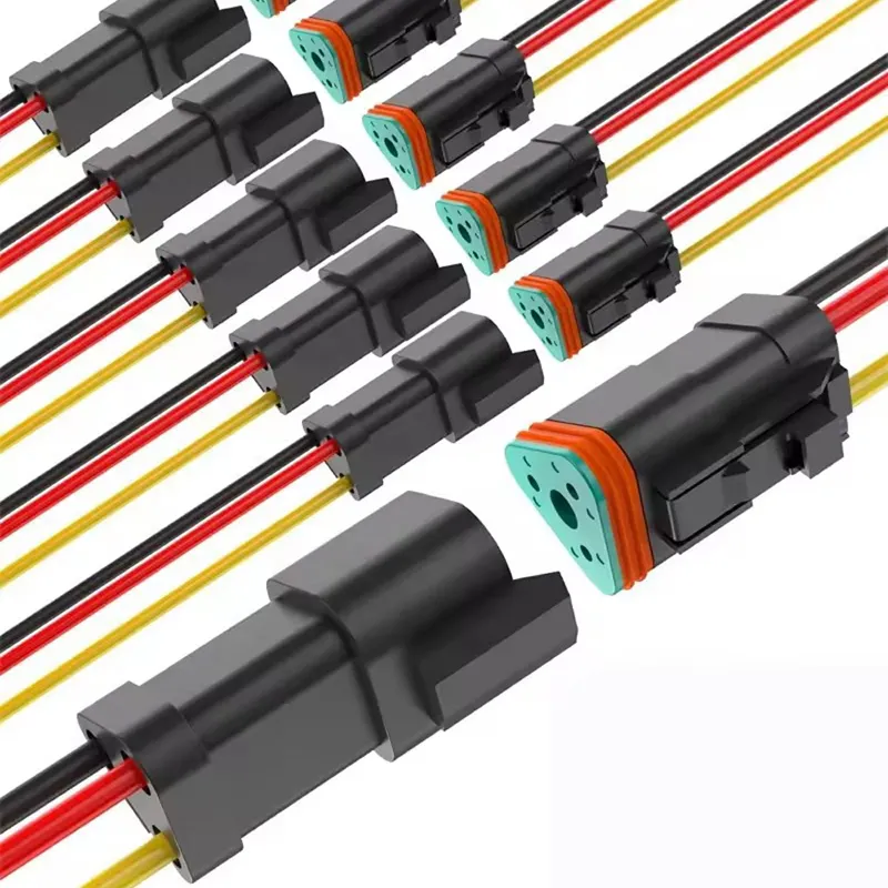 Ensamblaje de arneses eléctricos automotrices personalizados Deutsch 3p conector 3 cable 16AWG
