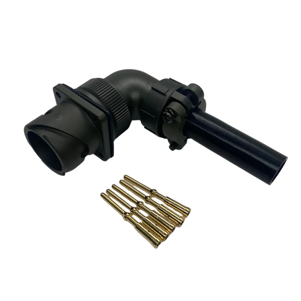Vg95234 3100A 90 Grado 18s-11 5pin Conector de montaje en panel con enchufe de crimpado dorado