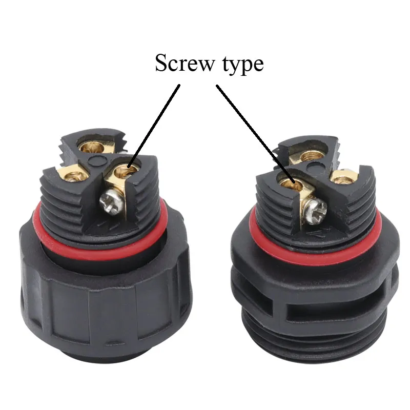 Conector de Potencia a Prueba de Agua para Ensamblaje de Motor Agrícola Exterior 2pin Masculino Femenino
