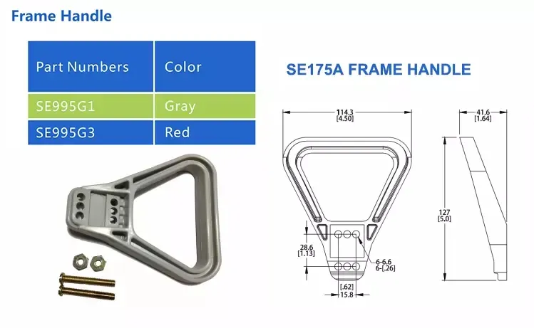 175A Conector de horquilla de doble polo / Conector de cargador de horquilla / Enchufe rápido de batería