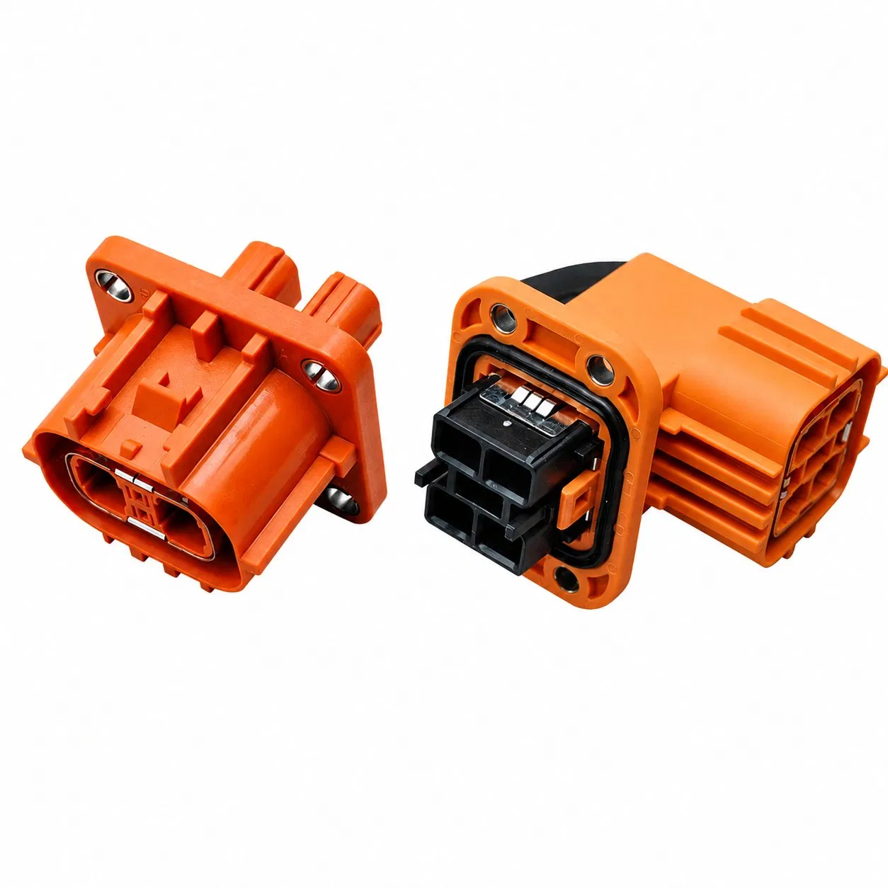 Conector de plástico circular, conector de montaje en brida, conector hembra a prueba de agua para automóviles, conector eléctrico a prueba de agua para automóviles, conector automático a prueba de agua