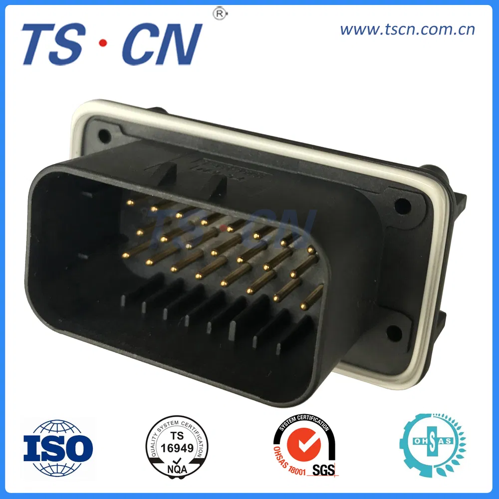 Conector de alojamiento de cabezal PCB vertical para ECU automotriz eléctrica 23ways conector de cabezal PCB 776200/776200-1/776230