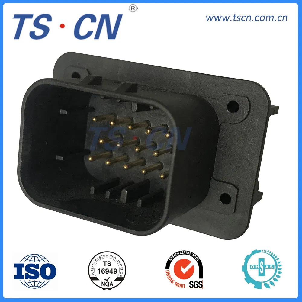Conector de alojamiento de cabezal PCB vertical para ECU automotriz eléctrica 23ways conector de cabezal PCB 776200/776200-1/776230