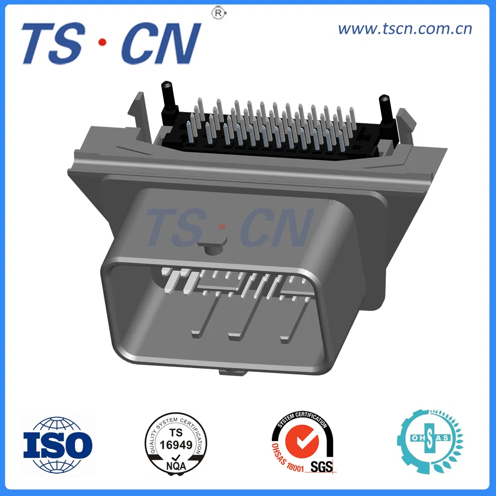 Conector de encabezado PCB vertical de ECU automotriz masculino 128 formas PCB 23430101/643340100/5007620481/0643201311
