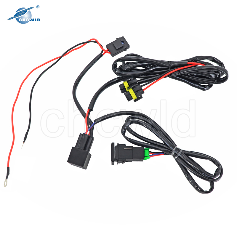 Arnés de cableado para faros antiniebla 12V 40A Kit de cableado para relé de faros antiniebla con interruptor de encendido/apagado