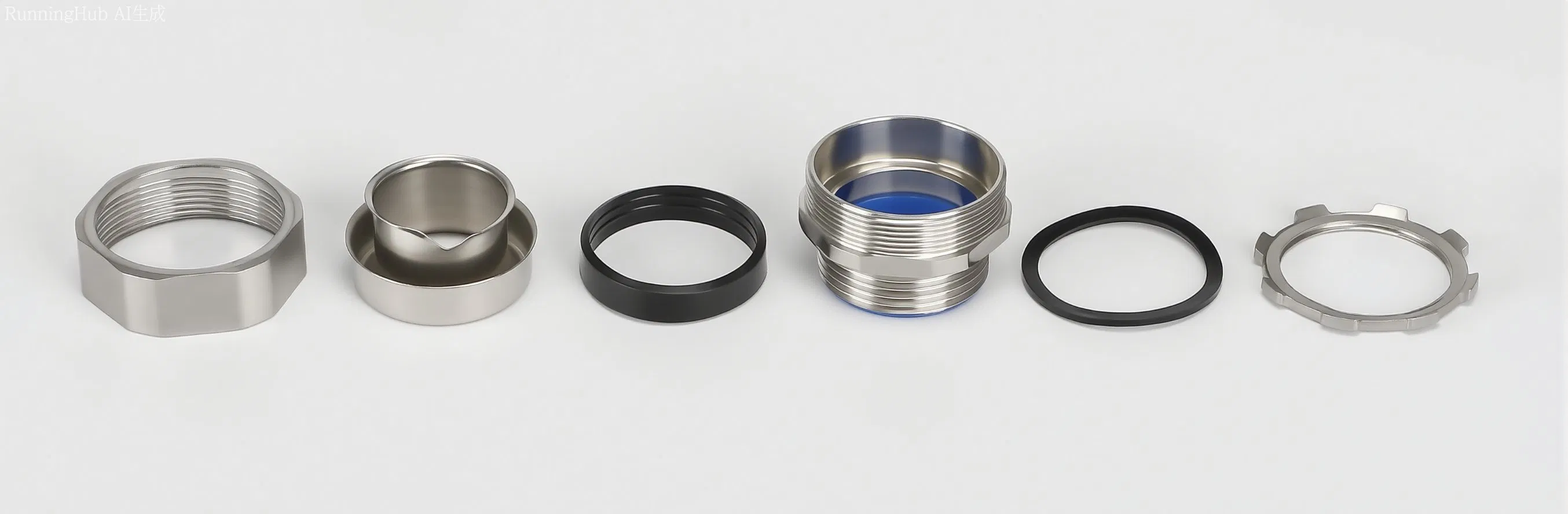 Conector de manguera de metal para equipos eléctricos y motores