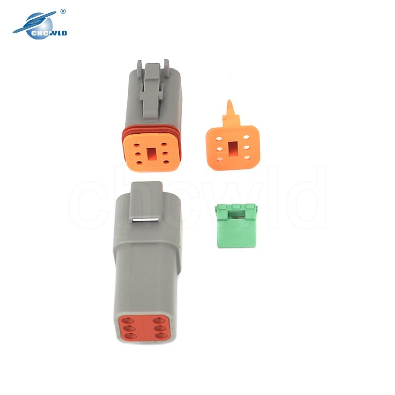 Conector Automotriz Deutsch de la Serie Dt de Alta Calidad a Prueba de Agua Dt04-2p 3p 4p 6p 8p 12p Dt06-2s 3s 4s 6s 8s 12s