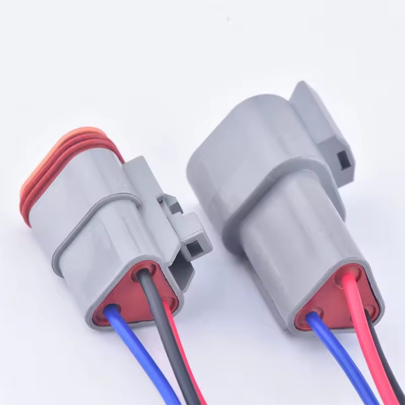 Ensamblaje de arneses eléctricos automotrices personalizados Deutsch 3p conector 3 cable 16AWG