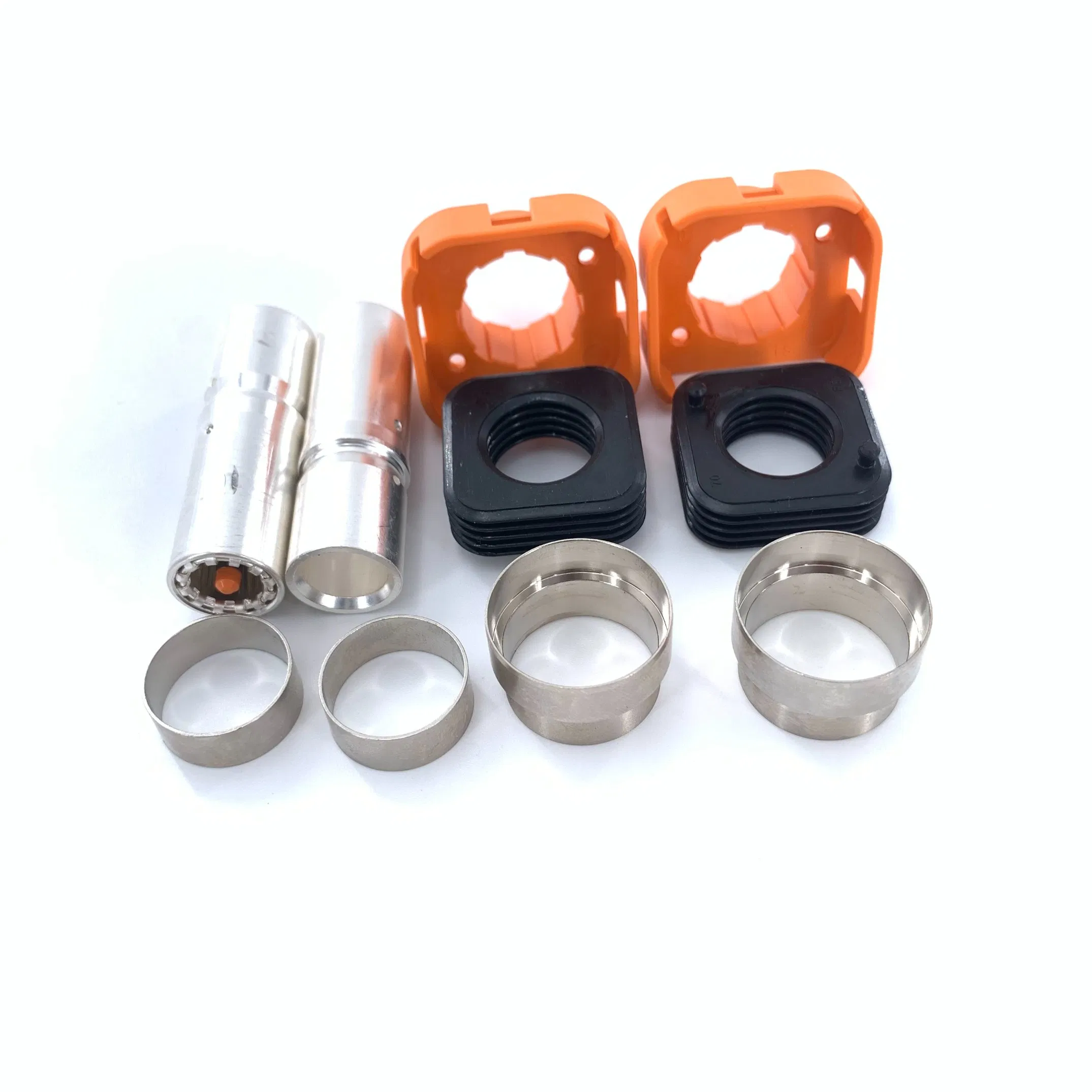 Conector de Sistemas de Conexión Automotriz Amphenol Hvc2p10fs170 Alta Tensión, Alta Corriente, 35mm2~70mm2 Cable, Blindado de Metal, Hvil