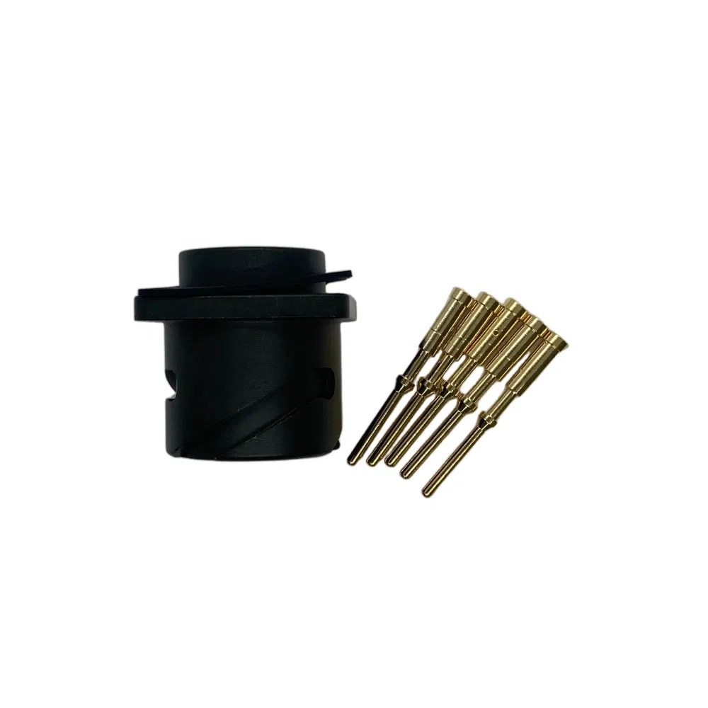 Conector de soldadura dorado macho de panel montado de Amphenol Vg95234 3102A 18s-11 5pin con crimpado