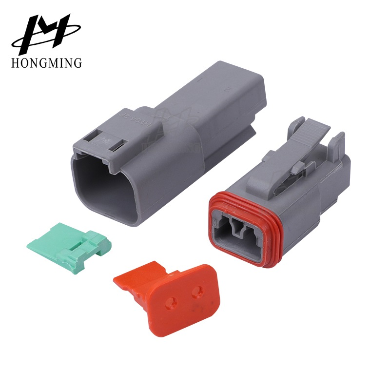 Conectores de arnés de cableado automotriz Deutsch Dt a prueba de agua Tyco Dt04-2p 2