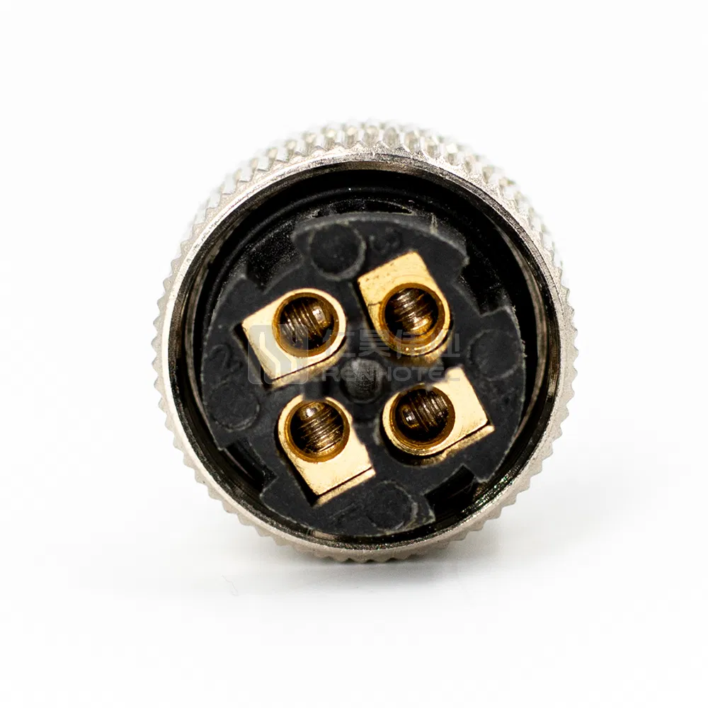 M12 Conector Circular de Sensor 3 Pin Macho Hembra a Código
