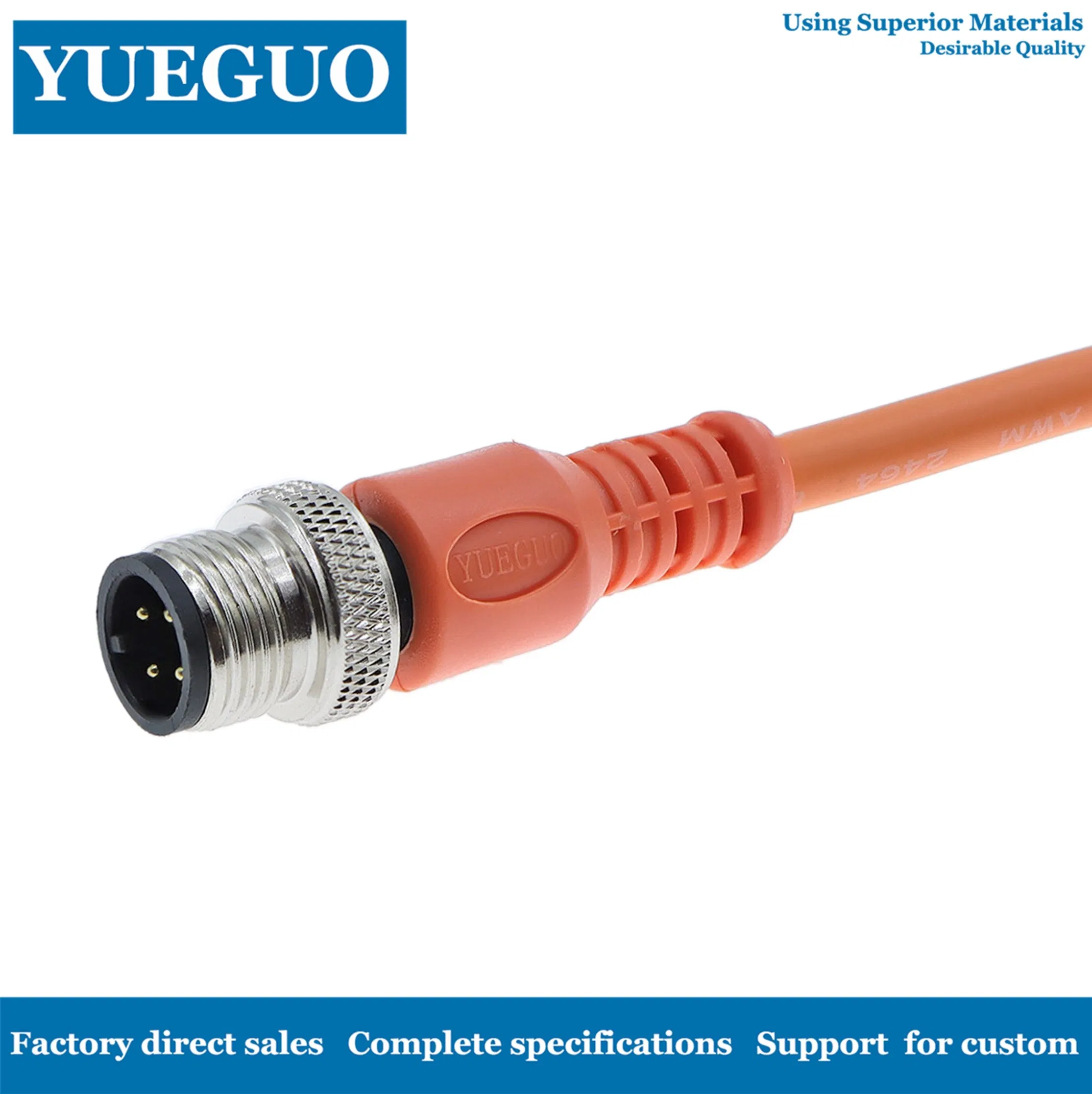 Cable Conector de Alto Rendimiento M12 para Carga de Vehículos Eléctricos